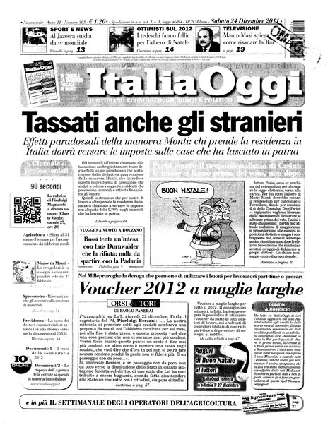 Italia oggi : quotidiano di economia finanza e politica